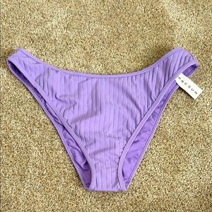 PacSun Swim Purple Bikini Bottom Ribbed Size XL NWT